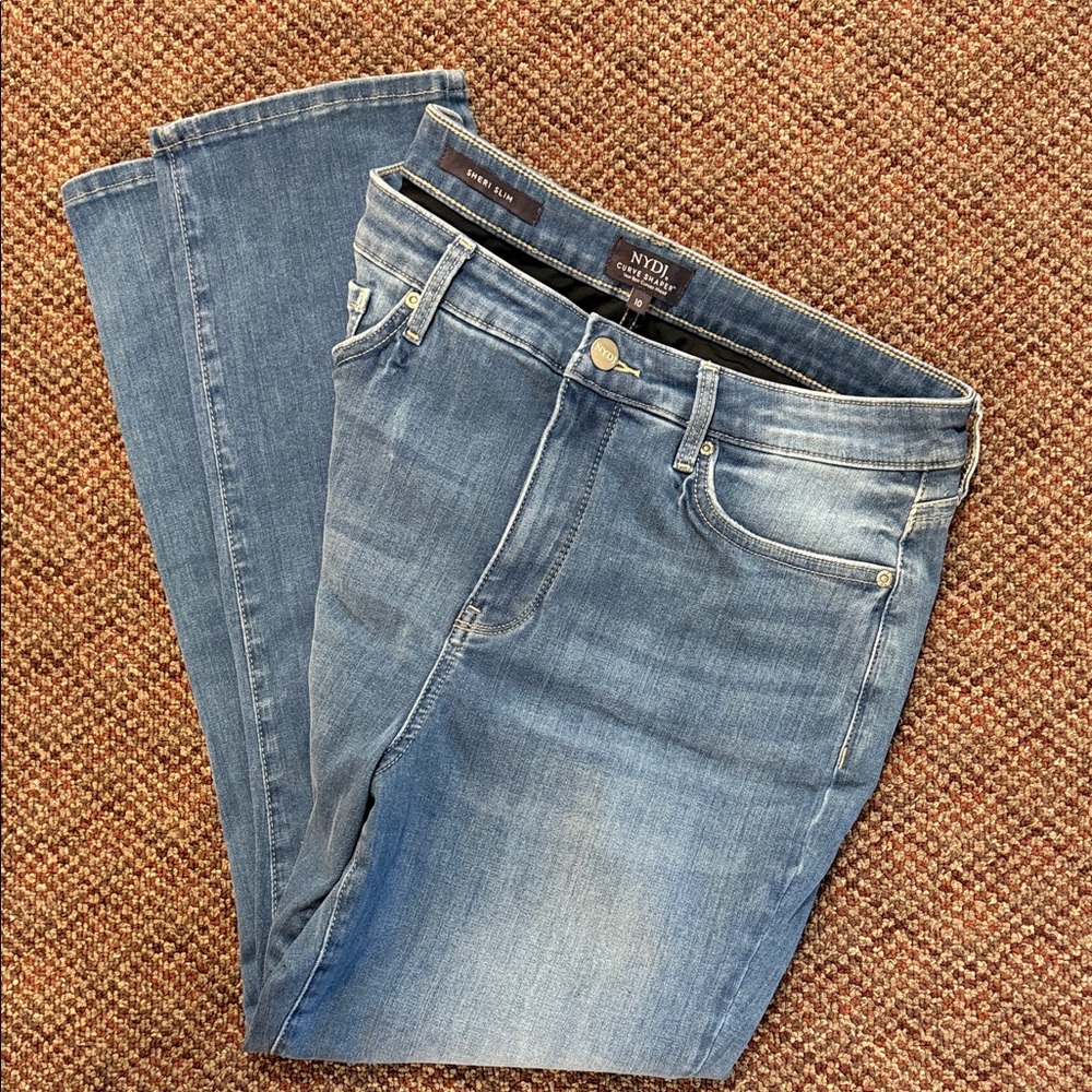 NYDJ Sheri Slim “Curve Shaper” Jeans – Size 10